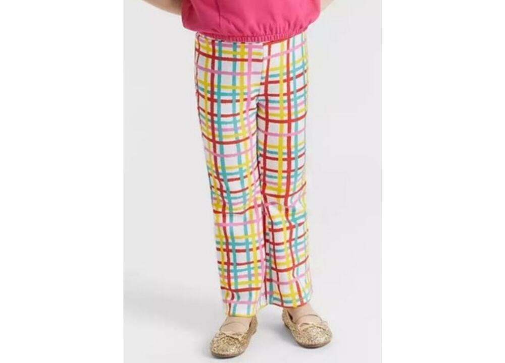 Epic Threads Toddler Girls Plaid Flare Pants 3T
